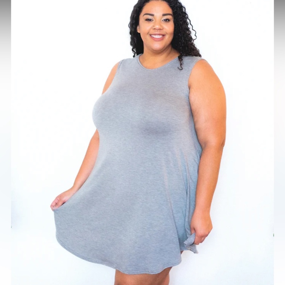 EMK women’s 3X Liza Tank Dress. Canadian. Sustainably made. Bamboo. Has pockets!